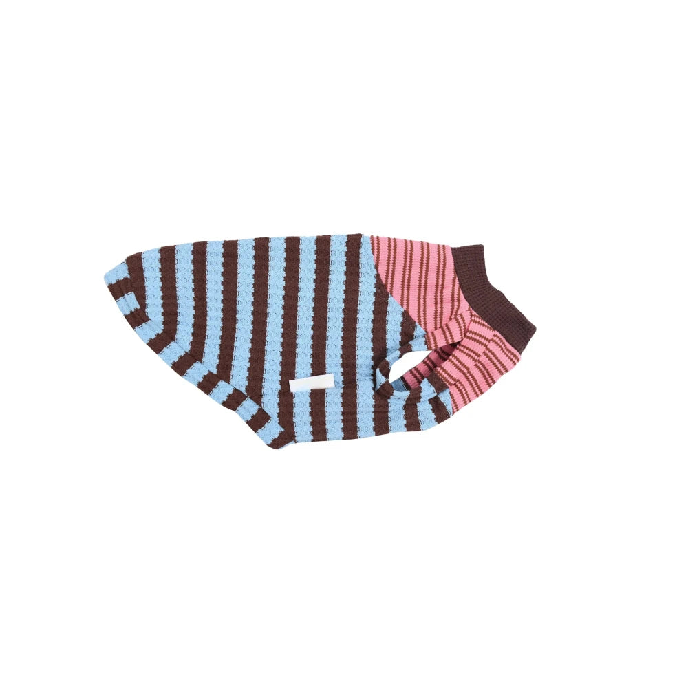 Dachshund T-Shirt | Color-Block Stripe Shirt for Wiener Dogs | ArtisanUni