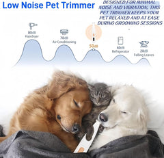 Upgraded Dog Paw Trimmer with LED Light, 18 mm Widen Blade