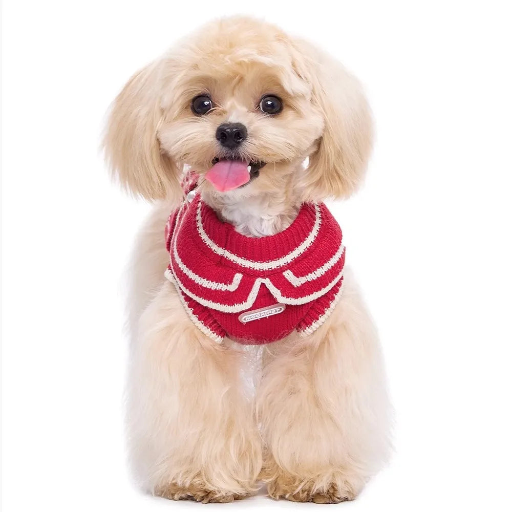 Warm red vest Christmas sweater