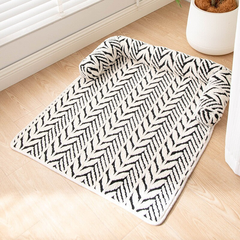 Semi-Enclosed Pet Sofa Bed | Plush Winter Cushion for Cats & Small Dogs | ArtisanUni