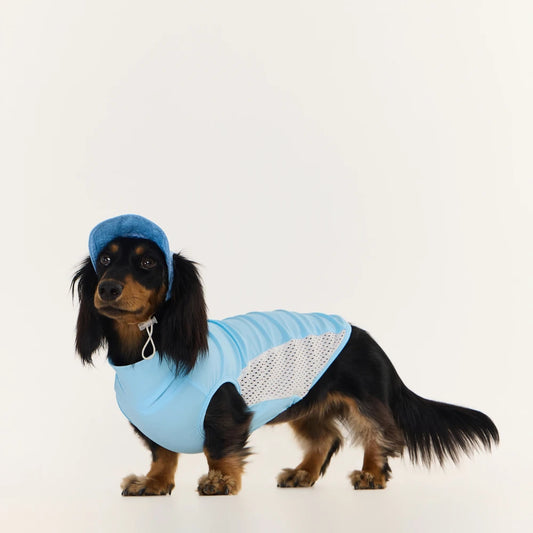 Sky Blue Cooling Hat | Wide Brim Sun Protection Cap | ArtisanUni
