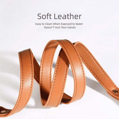 Simple leather dog leash for small and medium-sized dogs| ArtisanUni