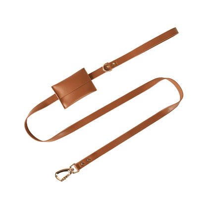 Simple leather dog leash for small and medium-sized dogs| ArtisanUni