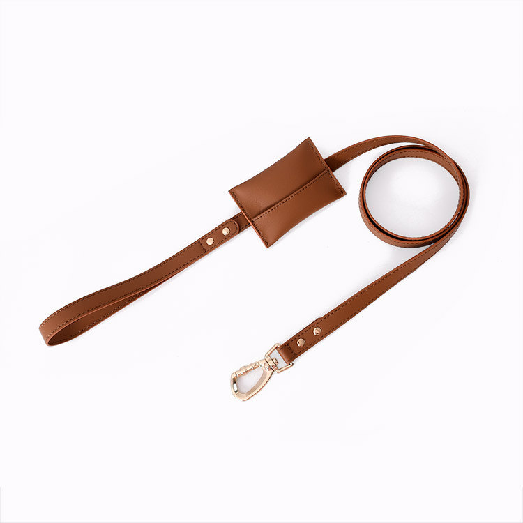 Simple leather dog leash for small and medium-sized dogs| ArtisanUni