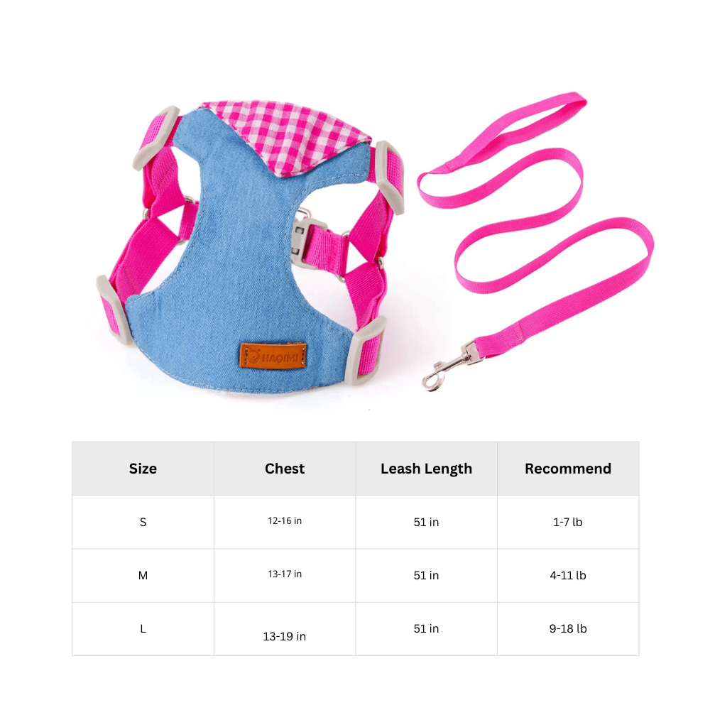 ArtisanUni Small pet harness walk kit