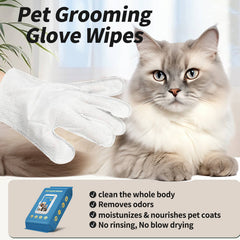 Pet Glove Wipes for Dogs & Cats