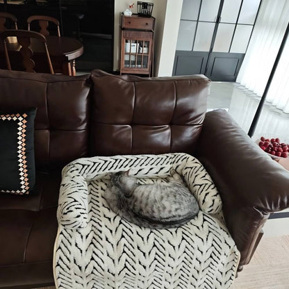 Semi-Enclosed Pet Sofa Bed | Plush Winter Cushion for Cats & Small Dogs | ArtisanUni