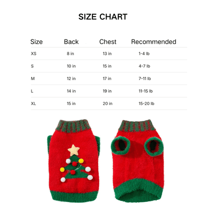 Christmas Sweater for Dogs & Cats | Festive Holiday Pet Clothing | ArtisanUni