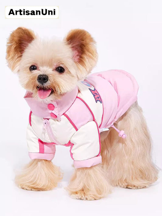 ArtisanUni Pet winter down jackets with leashes