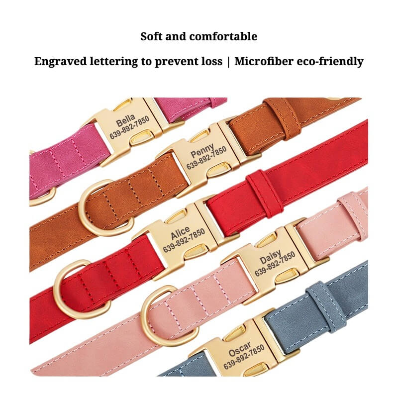 ArtisanUni Engraved dog collars