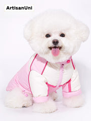 ArtisanUni Pet winter down jackets with leashes