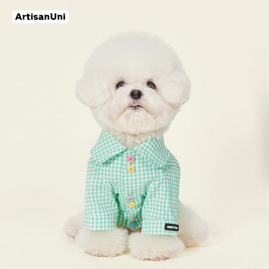 ArtisanUni Pet Plaid Shirt