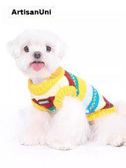 ArtisanUni Pet Yellow Knit Sweater