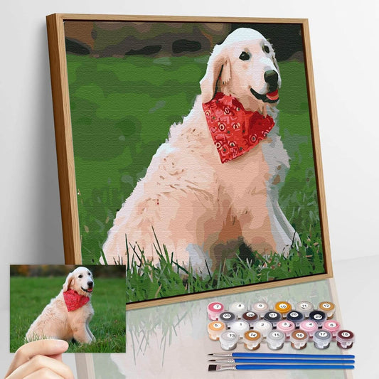 Paint Your original Pet by Numbers - Personalized Pet Portraits
