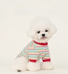 ArtisanUni Red striped pet T-shirt