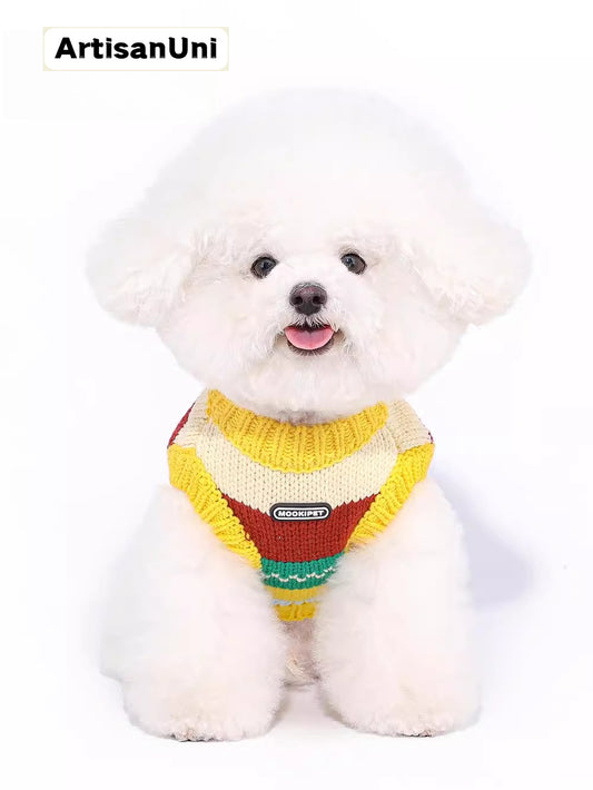 ArtisanUni Pet Yellow Knit Sweater