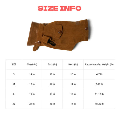 Dachshund Coats | Luxury Reversible Suede Vest | ArtisanUni