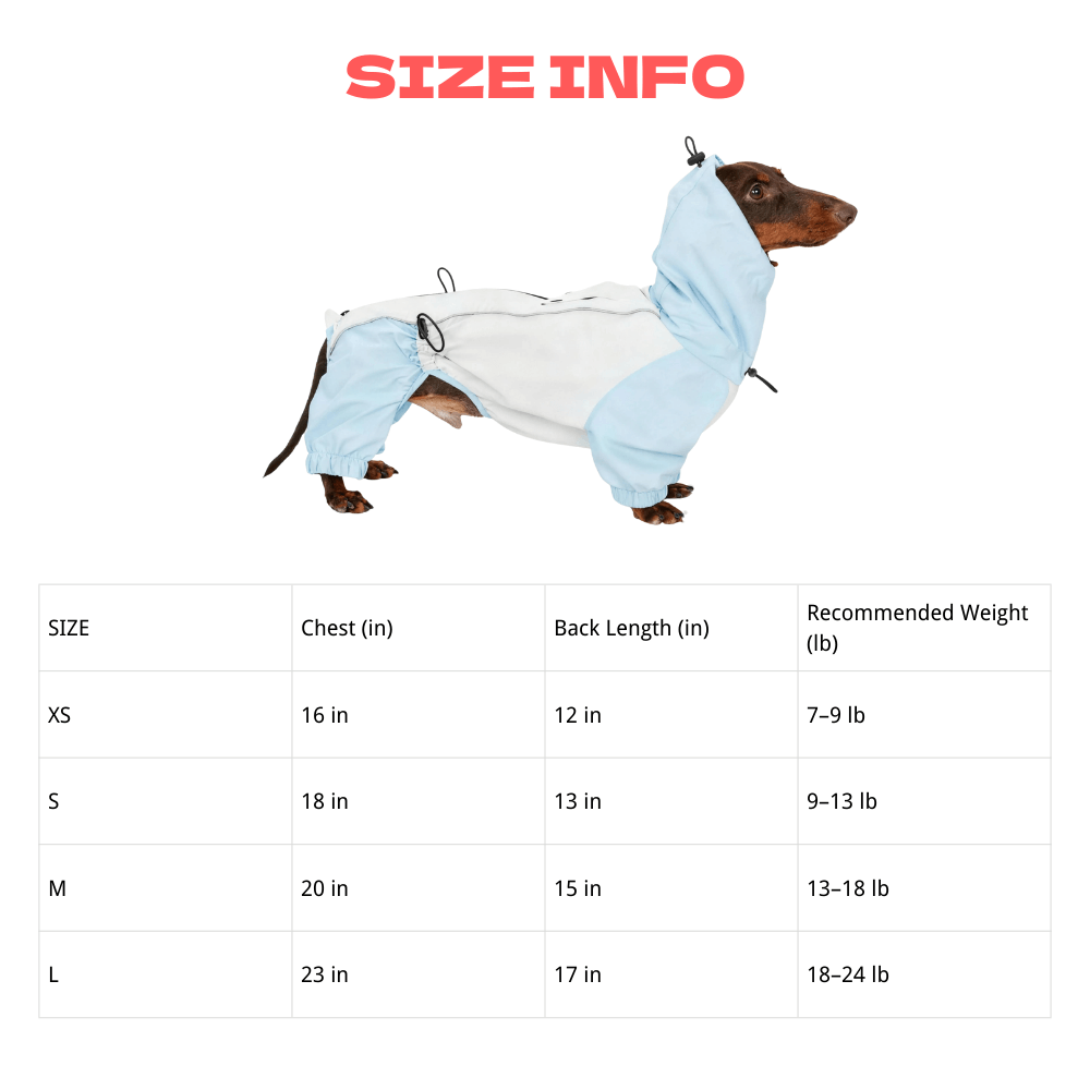Dachshund Four-Legged Waterproof Raincoat | Spring Essential | ArtisanUni