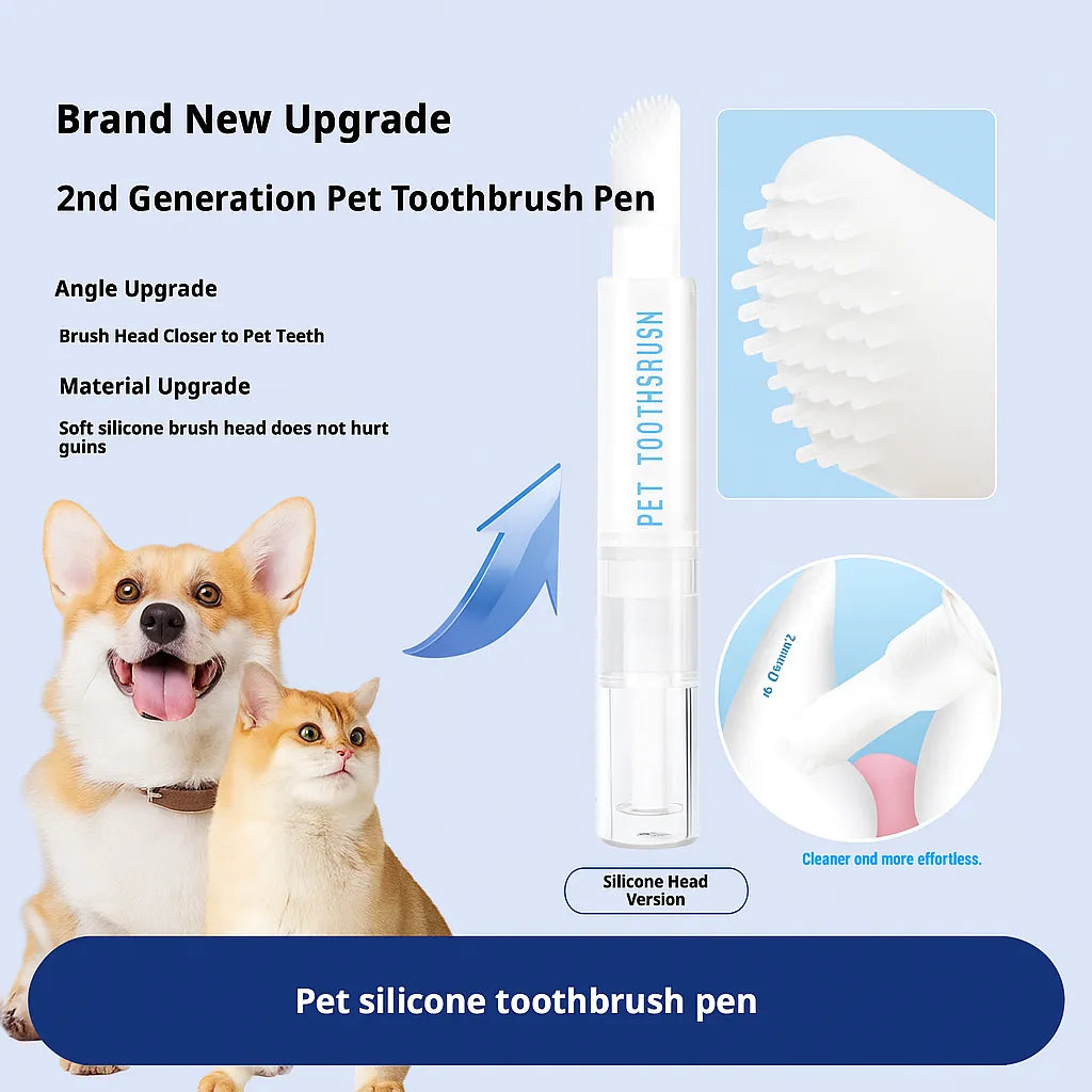 Pet toothbrush pen teeth cleaning tool