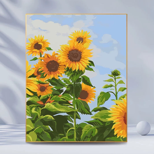 Sunflower And Blue  Sky