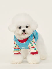 ArtisanUni Red striped pet T-shirt