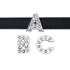 Custom-made letter diamond collar