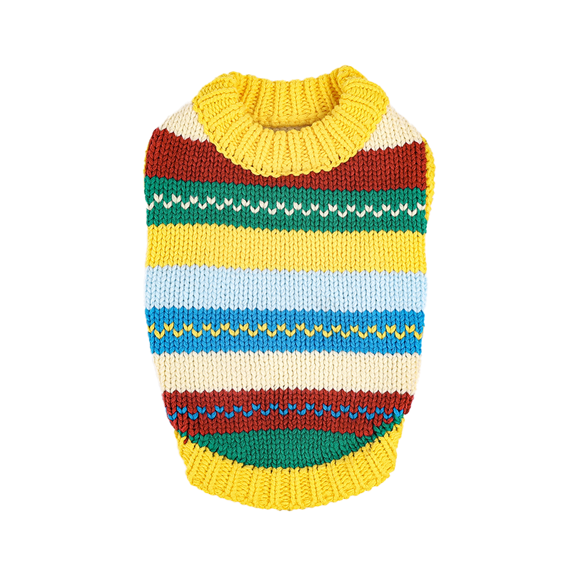 ArtisanUni Pet Yellow Knit Sweater