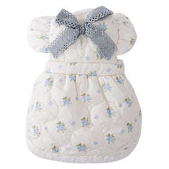 ArtisanUni Winter Fleece-Lined White Dress