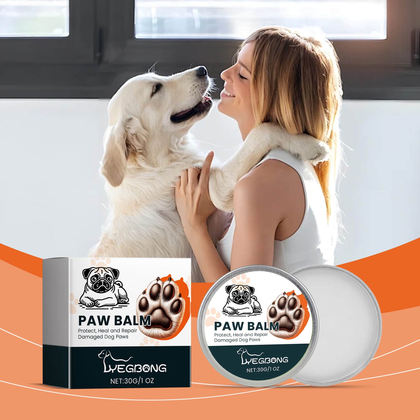 Organic Paw Balm for Cracked Paws