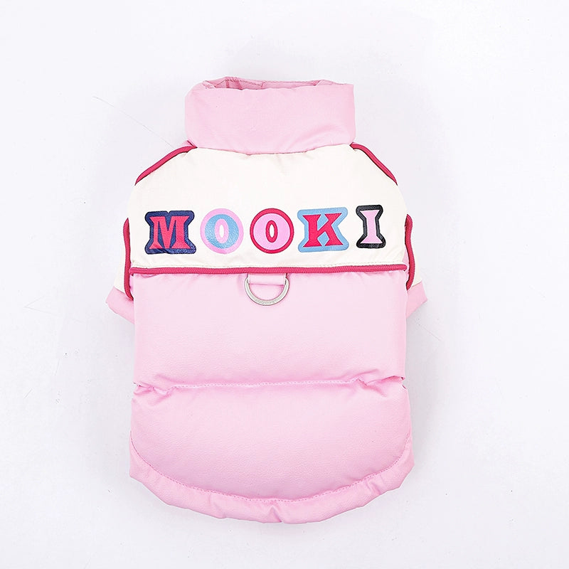 ArtisanUni Pet winter down jackets with leashes