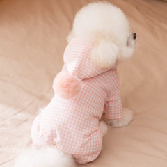 ArtisanUni Winter fleece-lined plaid cotton coat