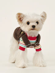 ArtisanUni Red striped pet T-shirt