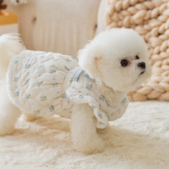 ArtisanUni Winter Fleece-Lined White Dress