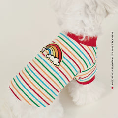 ArtisanUni Red striped pet T-shirt