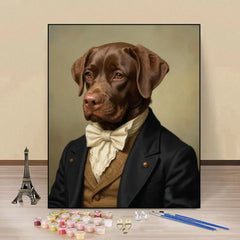 Paint Your Noble Pet by Numbers - Personalized Pet Portrait