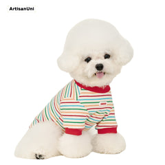 ArtisanUni Red striped pet T-shirt
