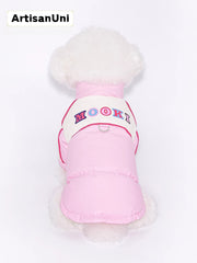 ArtisanUni Pet winter down jackets with leashes