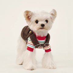 ArtisanUni Red striped pet T-shirt