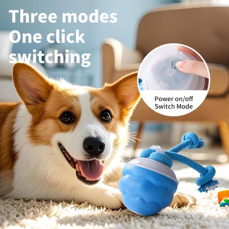Small Dog Toys – Interactive Motion Activated Squeaky Rolling Ball| ArtisanUni