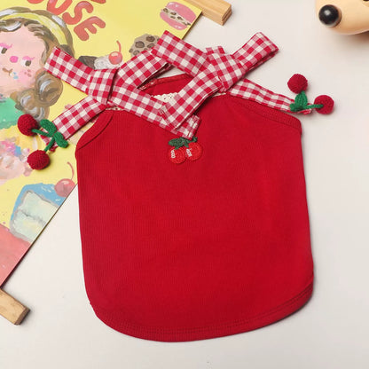 ArtisanUni Thin red dog shirt