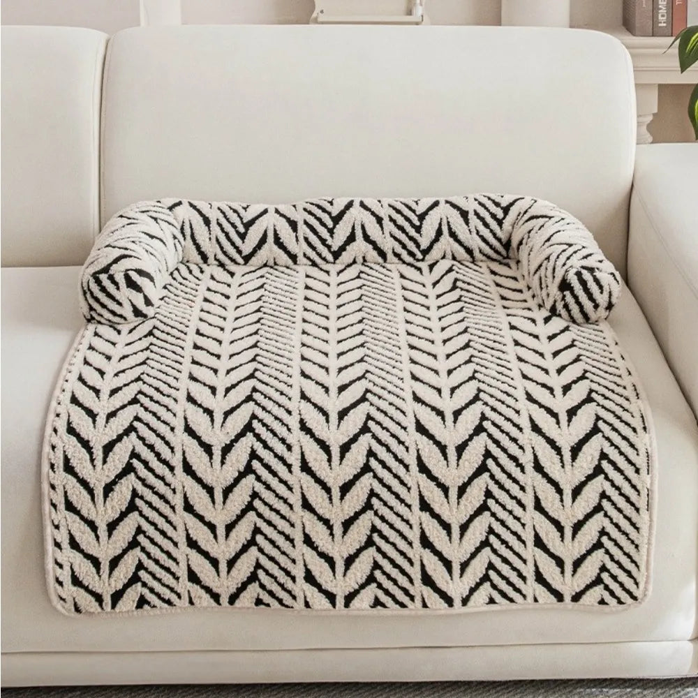 Semi-Enclosed Pet Sofa Bed | Plush Winter Cushion for Cats & Small Dogs | ArtisanUni