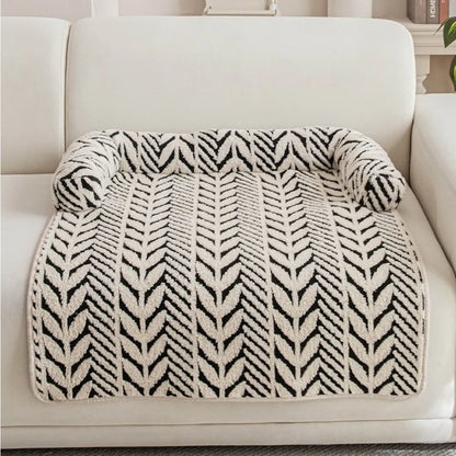 Semi-Enclosed Pet Sofa Bed | Plush Winter Cushion for Cats & Small Dogs | ArtisanUni