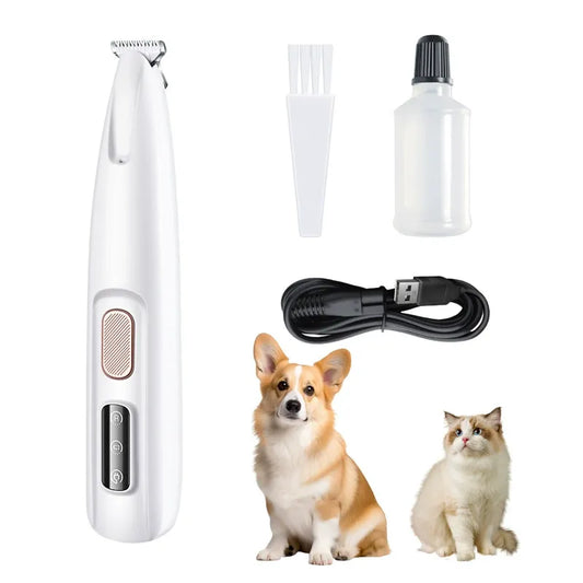 Upgraded Dog Paw Trimmer with LED Light, 18 mm Widen Blade