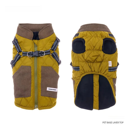 Fleece-Lined Dog Harness Vest for Warm & Comfortable Walks | ArtisanUni