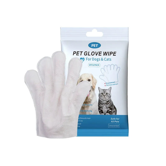 Pet Glove Wipes for Dogs & Cats