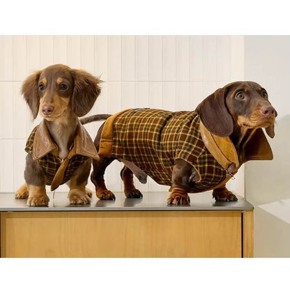 Dachshund Coats | Luxury Reversible Suede Vest | ArtisanUni