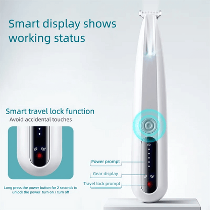 Upgraded Dog Paw Trimmer with LED Light, 18 mm Widen Blade