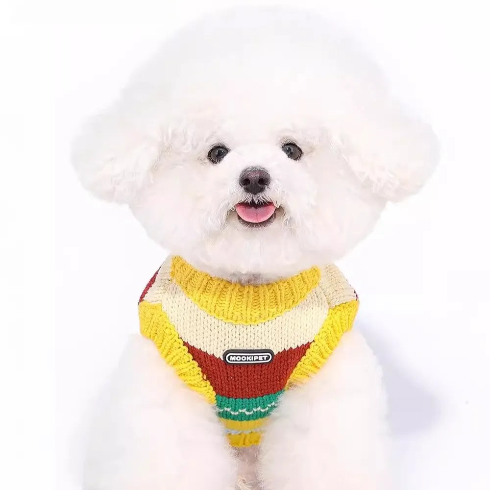 ArtisanUni Pet Yellow Knit Sweater