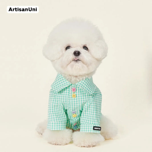 ArtisanUni Pet Plaid Shirt