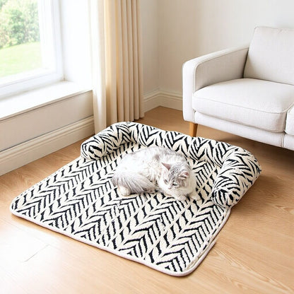 Semi-Enclosed Pet Sofa Bed | Plush Winter Cushion for Cats & Small Dogs | ArtisanUni